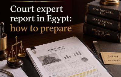 Court expert report in Egypt: how to prepare