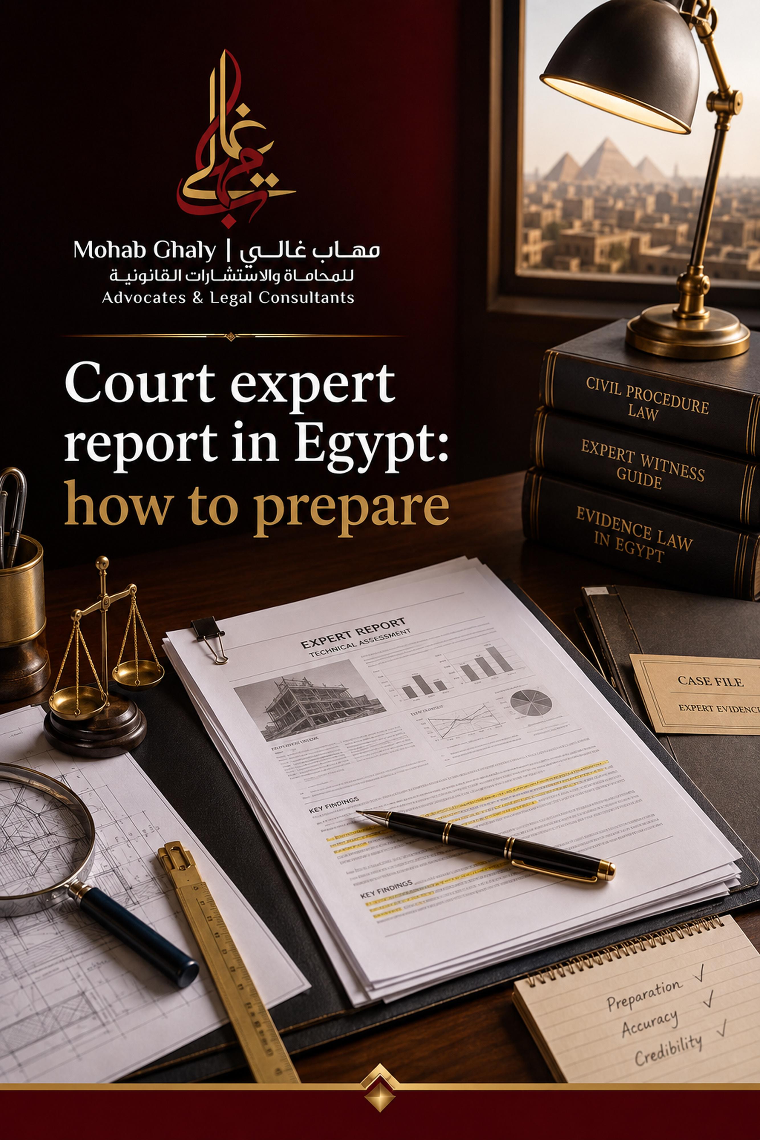 Court expert report in Egypt: how to prepare
