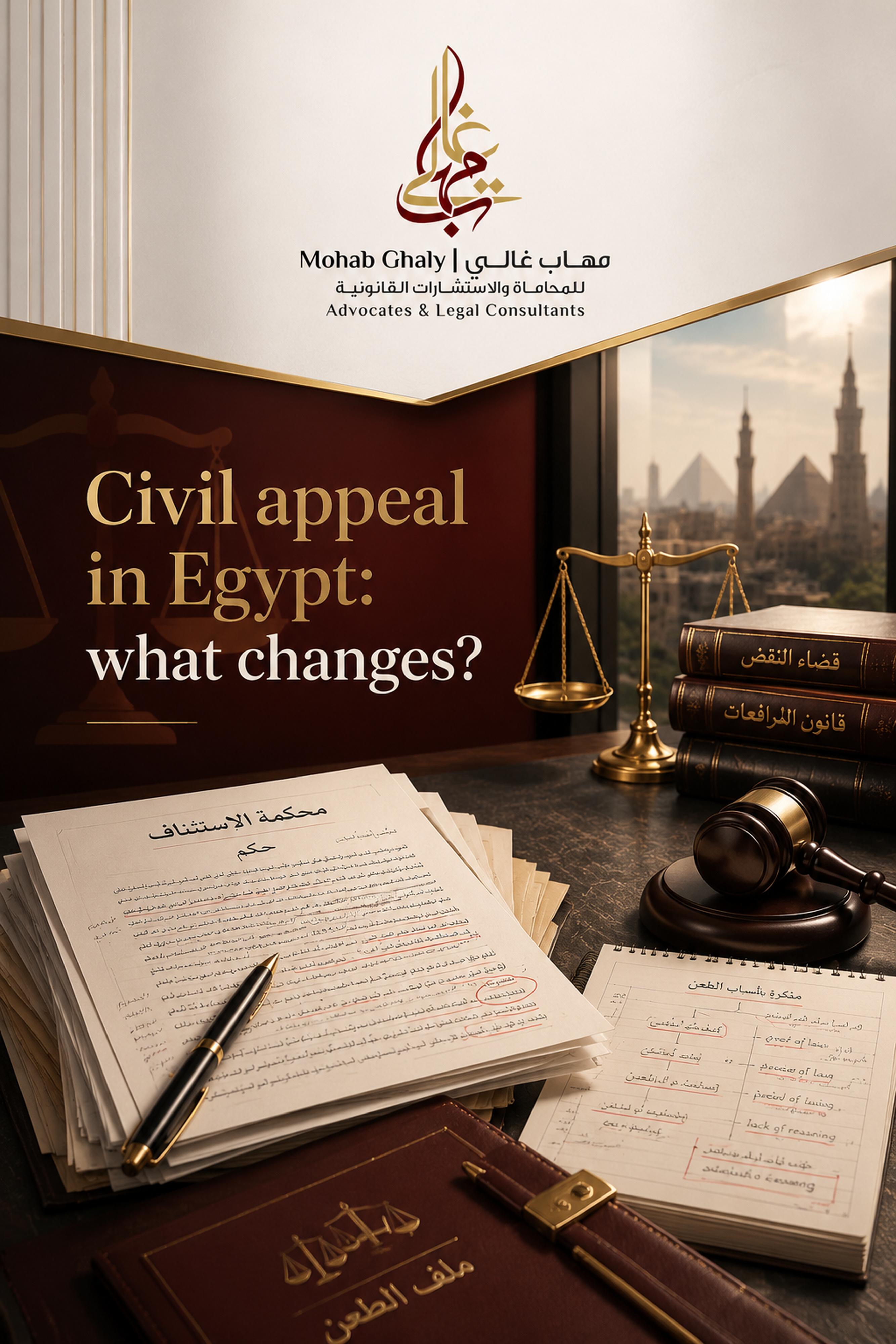 Civil appeal in Egypt: what changes?