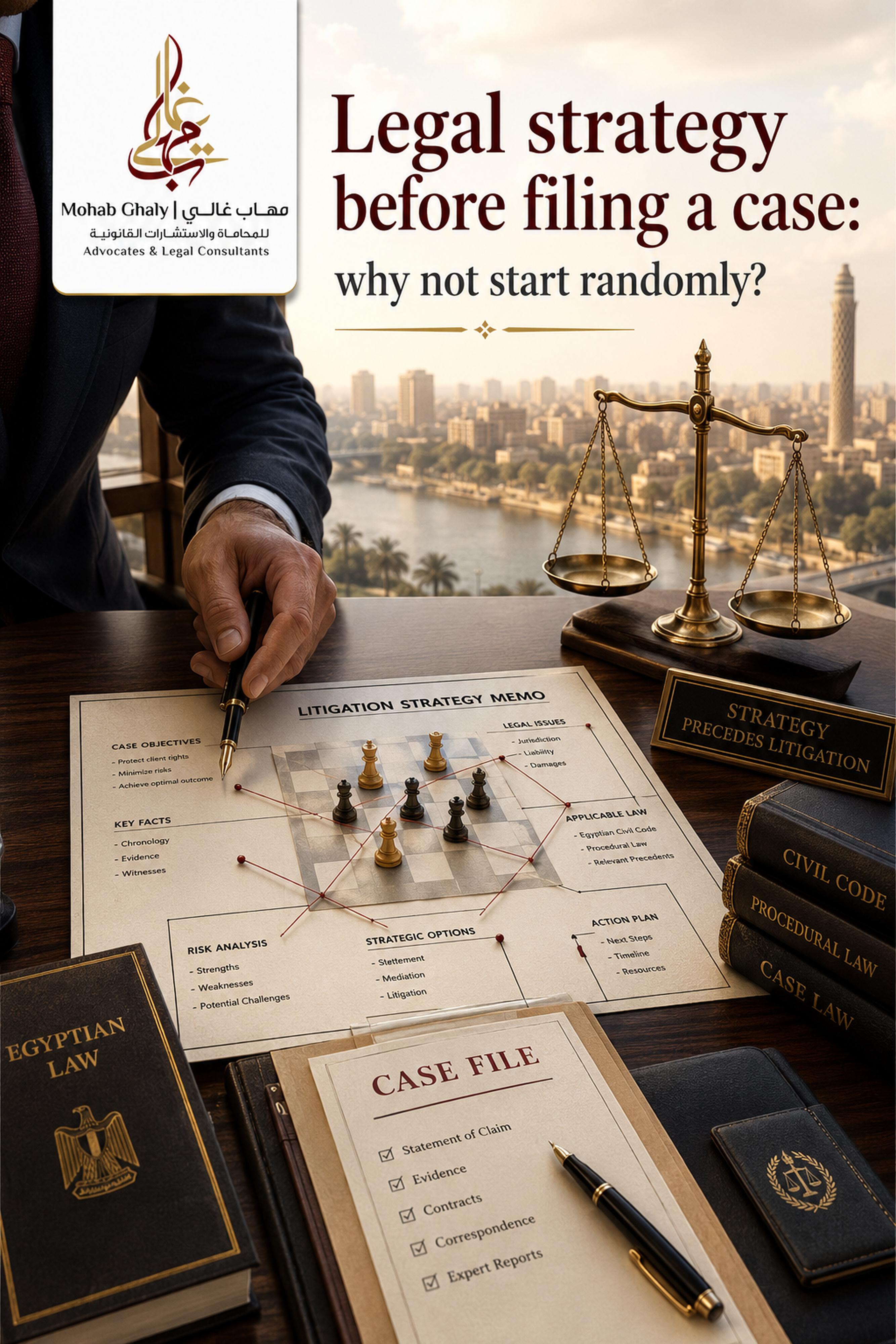 Legal strategy before filing a case: why not start randomly?