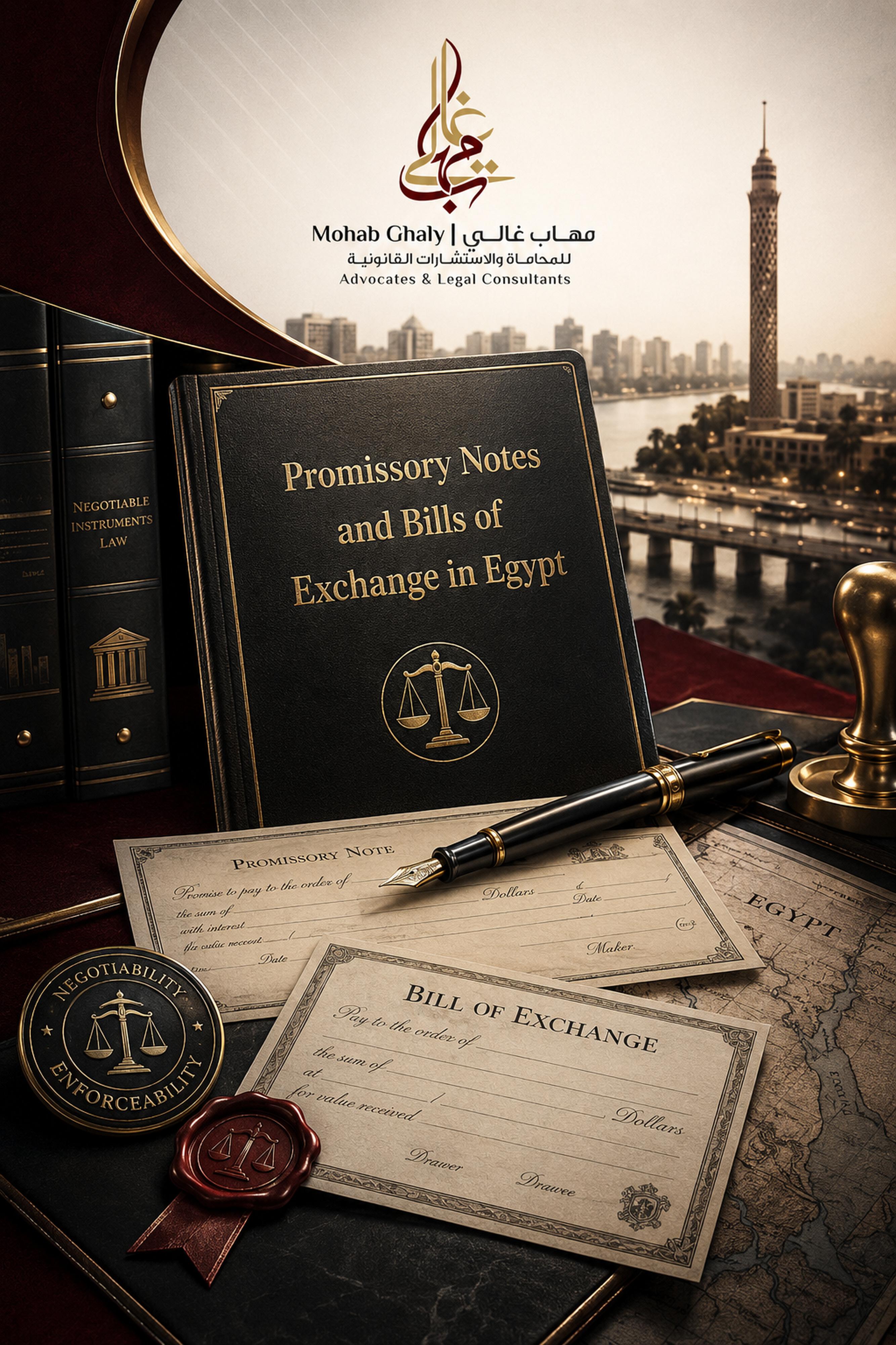 Promissory notes and bills of exchange in Egypt