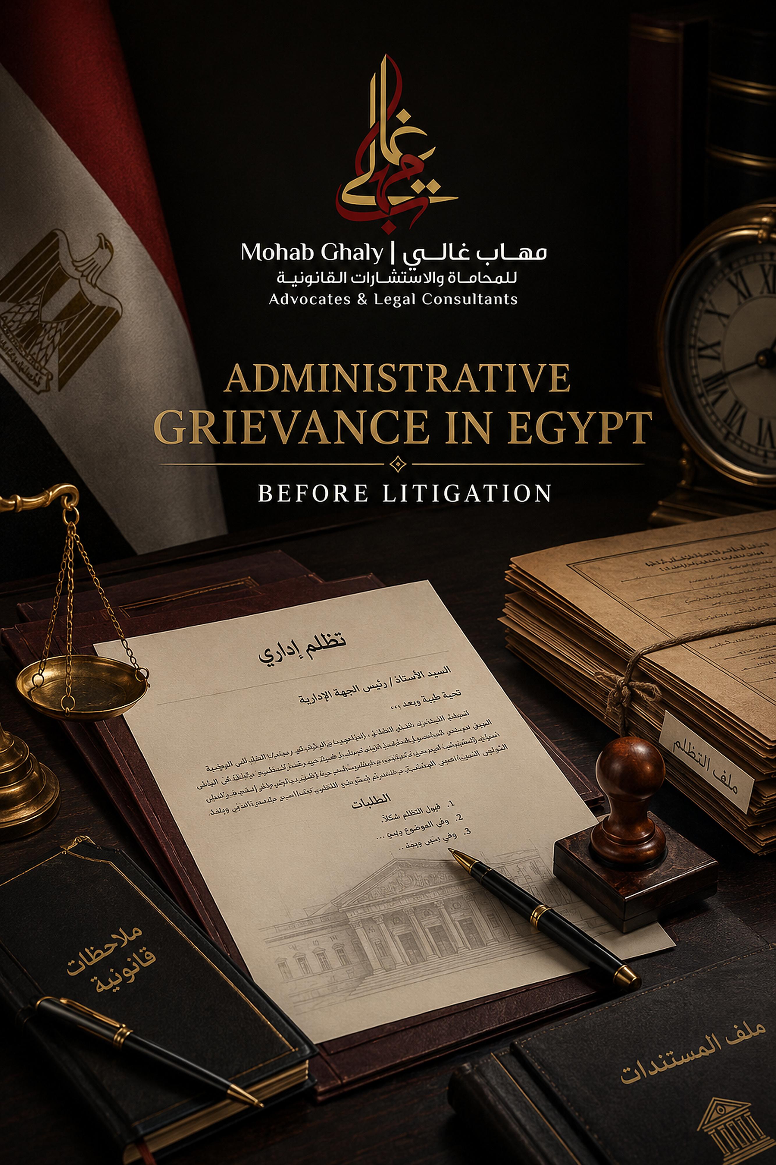 Administrative grievance in Egypt before litigation